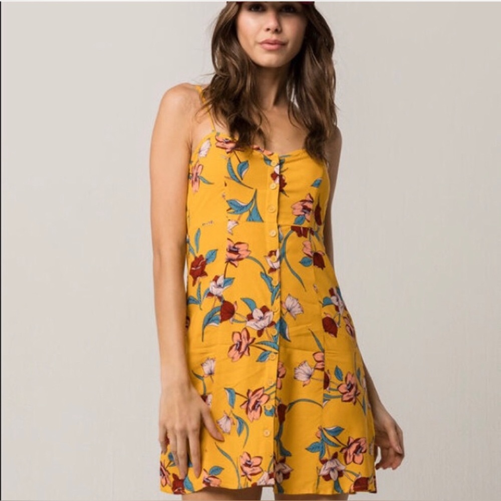 BAND OF GYPSIES Floral Button Front Dress NWOT